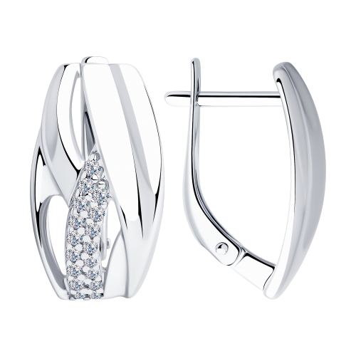

Серьги из серебра ЯХОНТ Золотой 207647, фианит, 207647