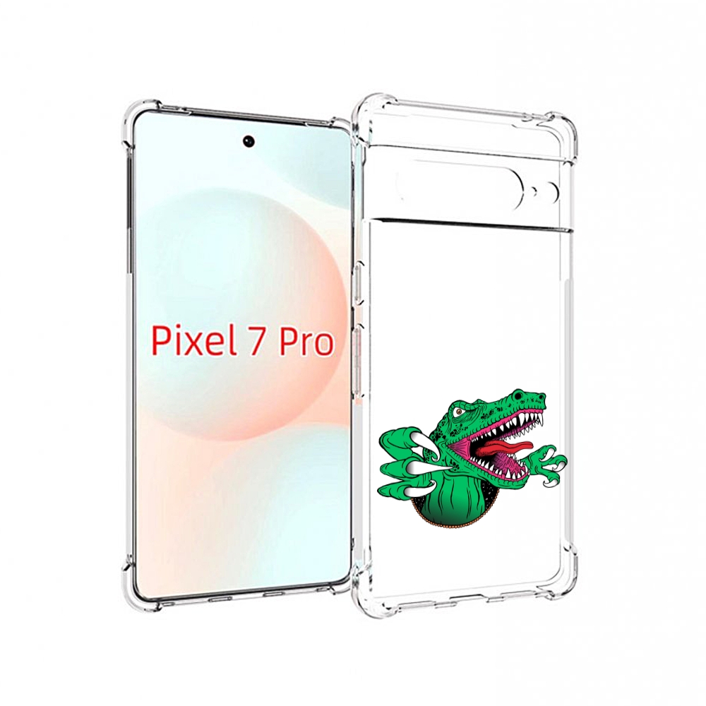 

Чехол Mypads Крокодил Для Google Pixel 7 Pro, Прозрачный, Tocco