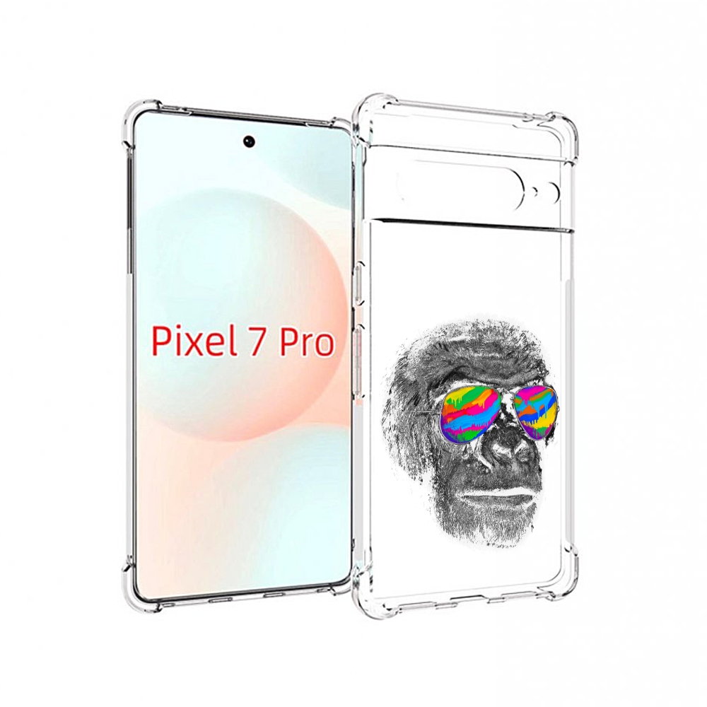 

Чехол Mypads Крутая Обезьяна В Очках Для Google Pixel 7 Pro, Прозрачный, Tocco