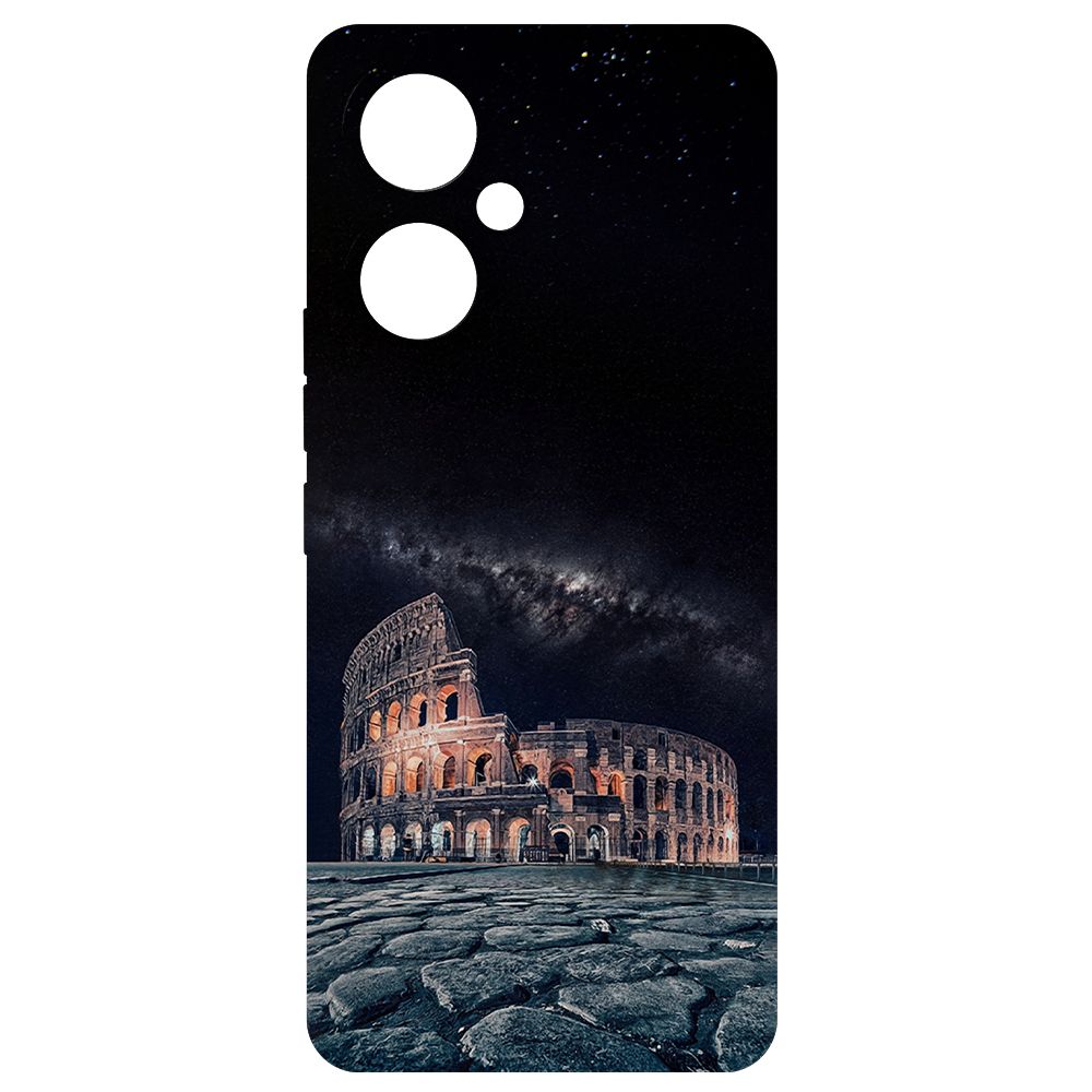 

Чехол-накладка Krutoff Soft Case Италия, Колизей для TECNO Camon 19 черный
