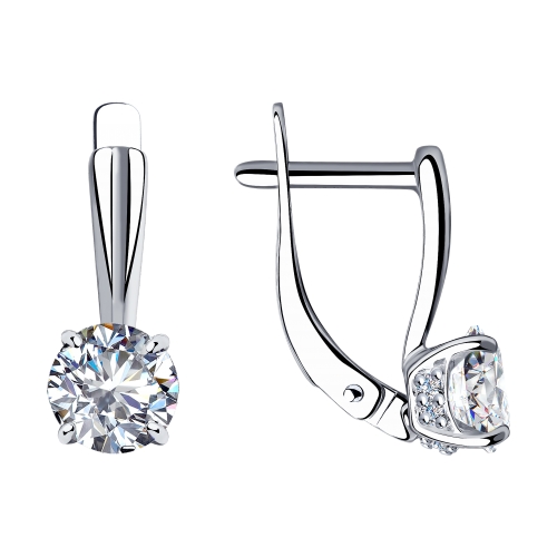 

Серьги из серебра ЯХОНТ Золотой 207682, фианит, 207682