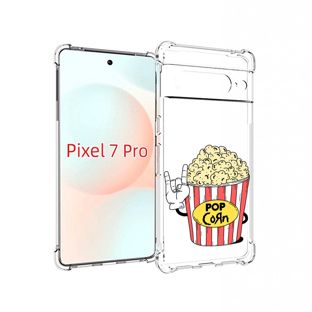 

Чехол Mypads Крутой Попкорн Для Google Pixel 7 Pro, Прозрачный, Tocco