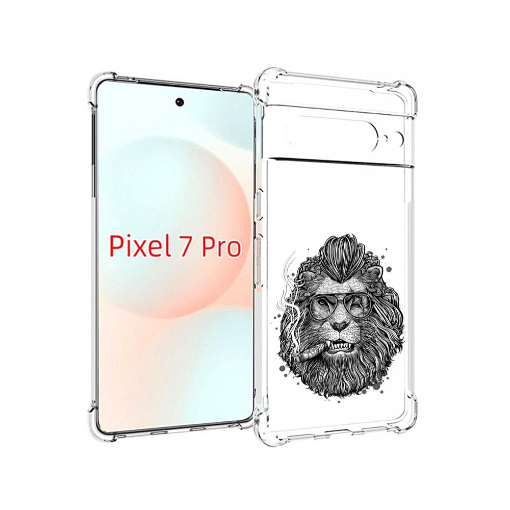 

Чехол Mypads Курящий Лев Для Google Pixel 7 Pro, Прозрачный, Tocco