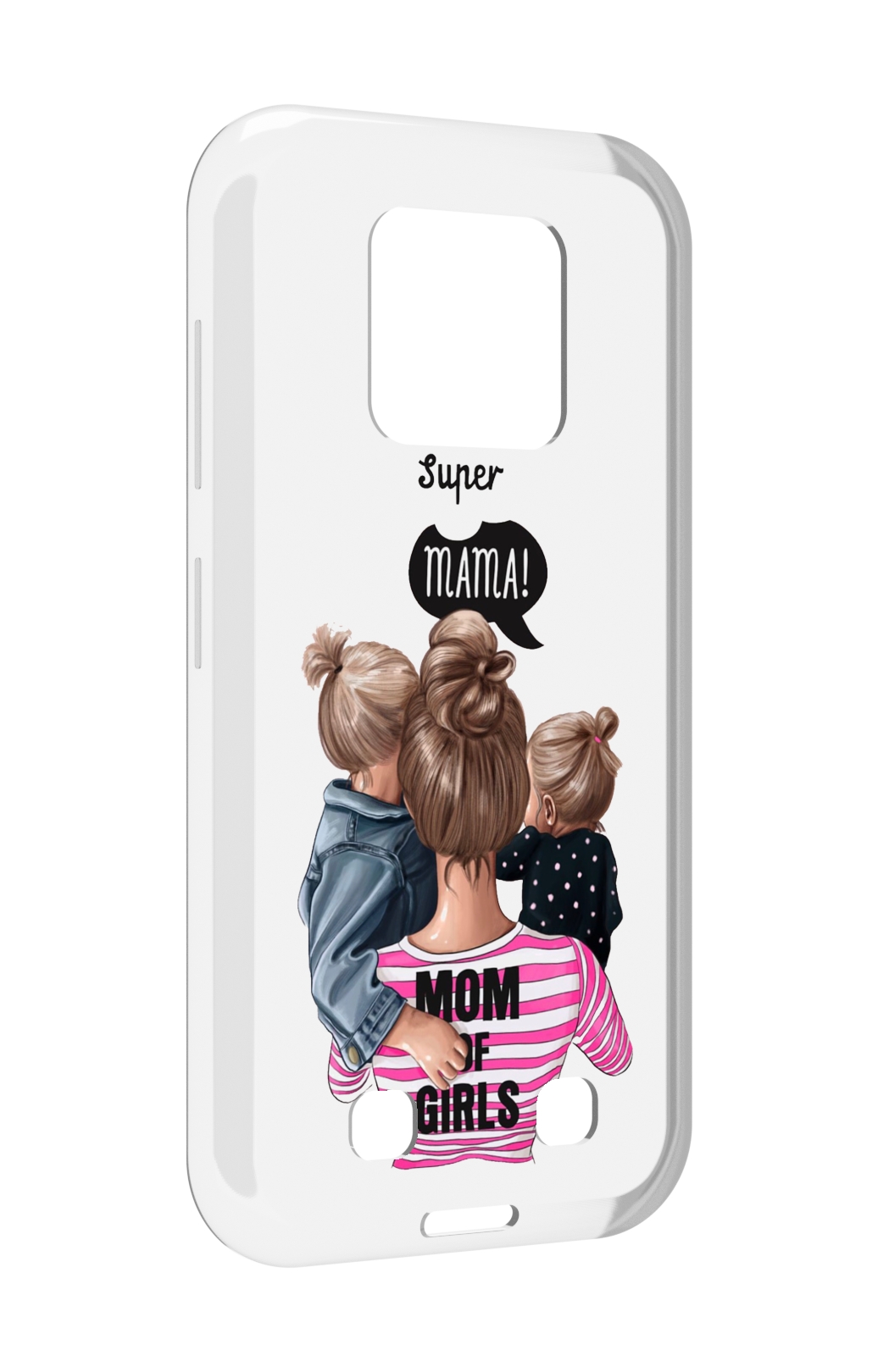 

Чехол MyPads Супер-мама-2 женский для Oukitel WP18, Прозрачный, Tocco