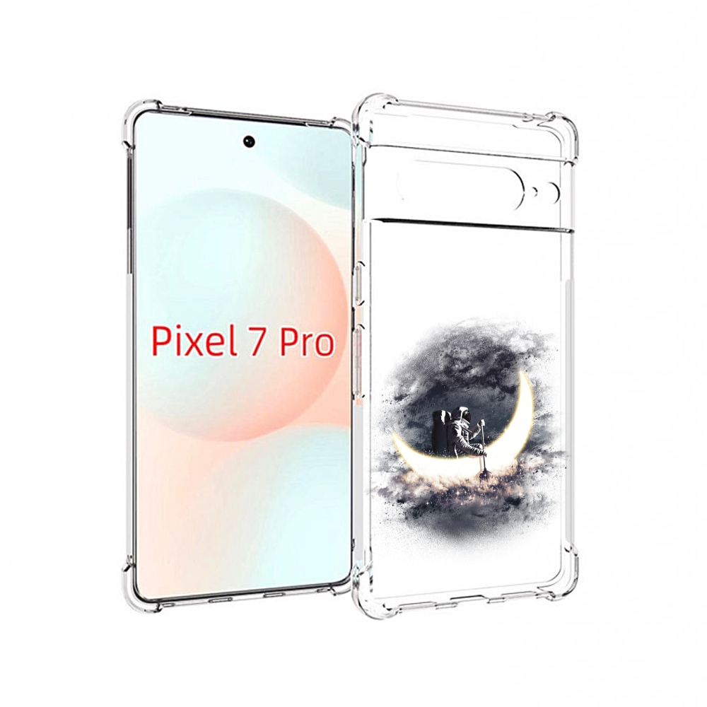 

Чехол Mypads Лунный Путешественник Для Google Pixel 7 Pro, Прозрачный, Tocco