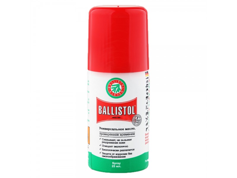 Масло оружейное Ballistol, 25мл 21820 Оружейное масло  Balllistol