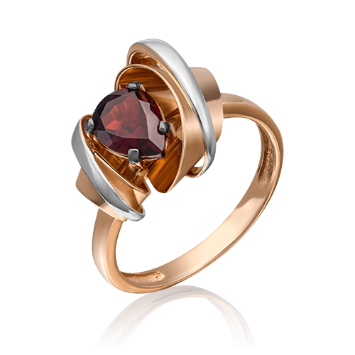 

Кольцо из красного золота с гранатом р.19 PLATINA jewelry 01-5290-00-204-1110-57, 01-5290-00-204-1110-57