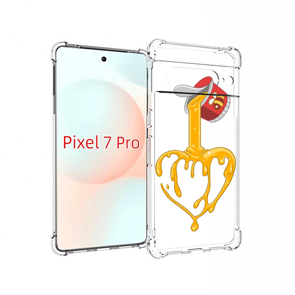 

Чехол Mypads Медовое Сердце Для Google Pixel 7 Pro, Прозрачный, Tocco