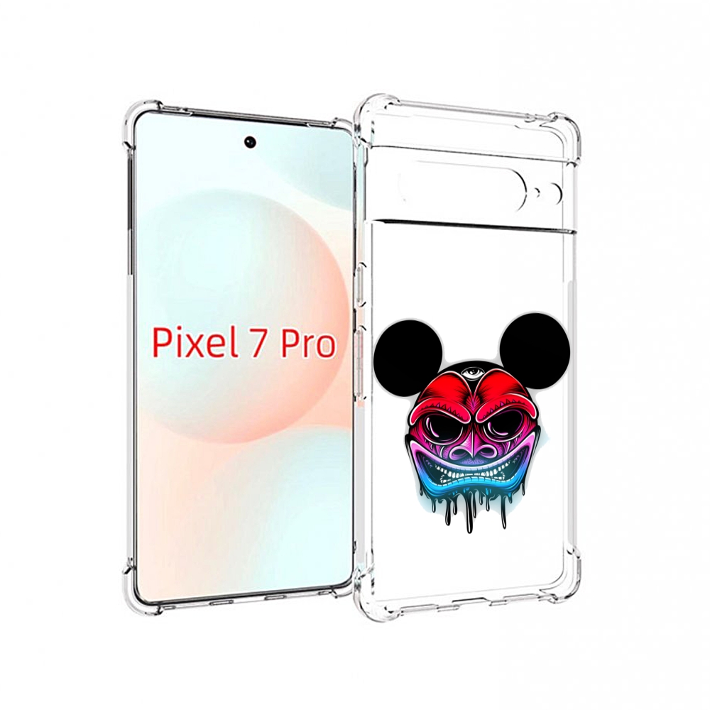 

Чехол Mypads Микки В Маске Для Google Pixel 7 Pro, Прозрачный, Tocco