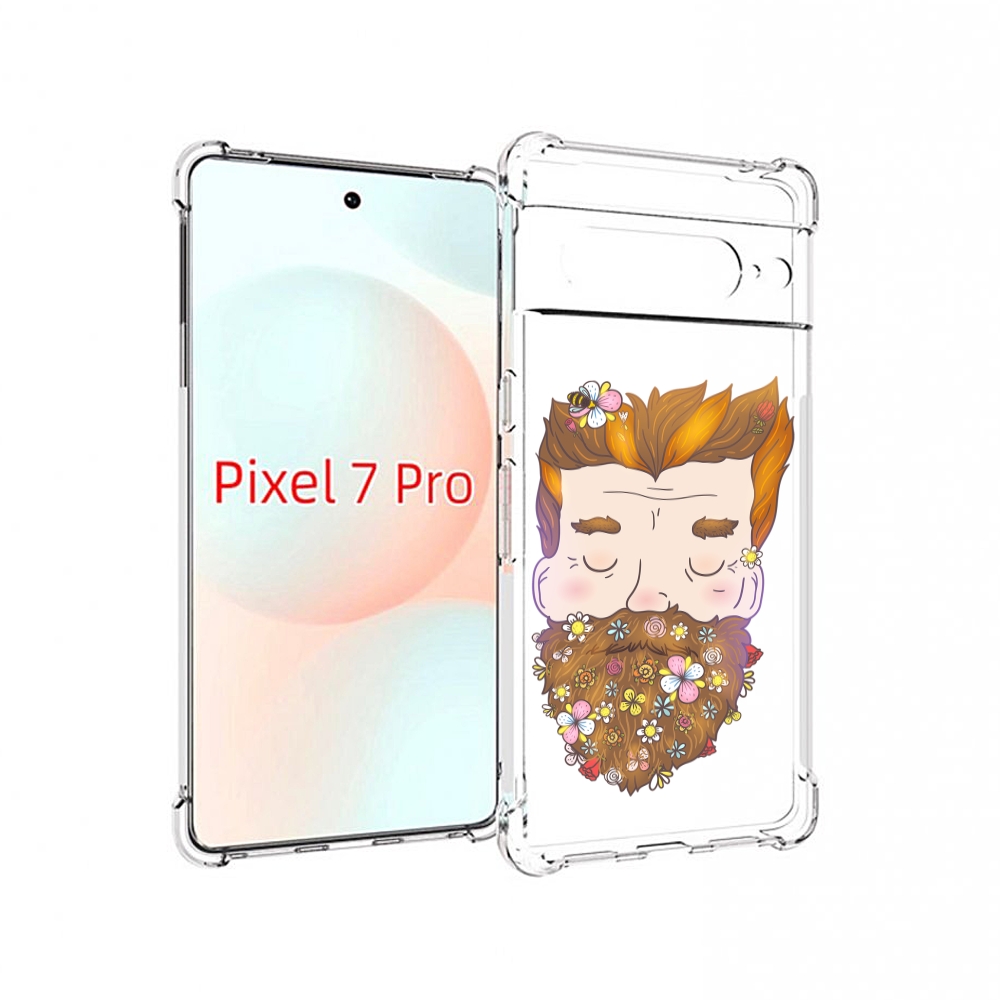 

Чехол Mypads Мужчина С Цветами В Бороде Для Google Pixel 7 Pro, Прозрачный, Tocco