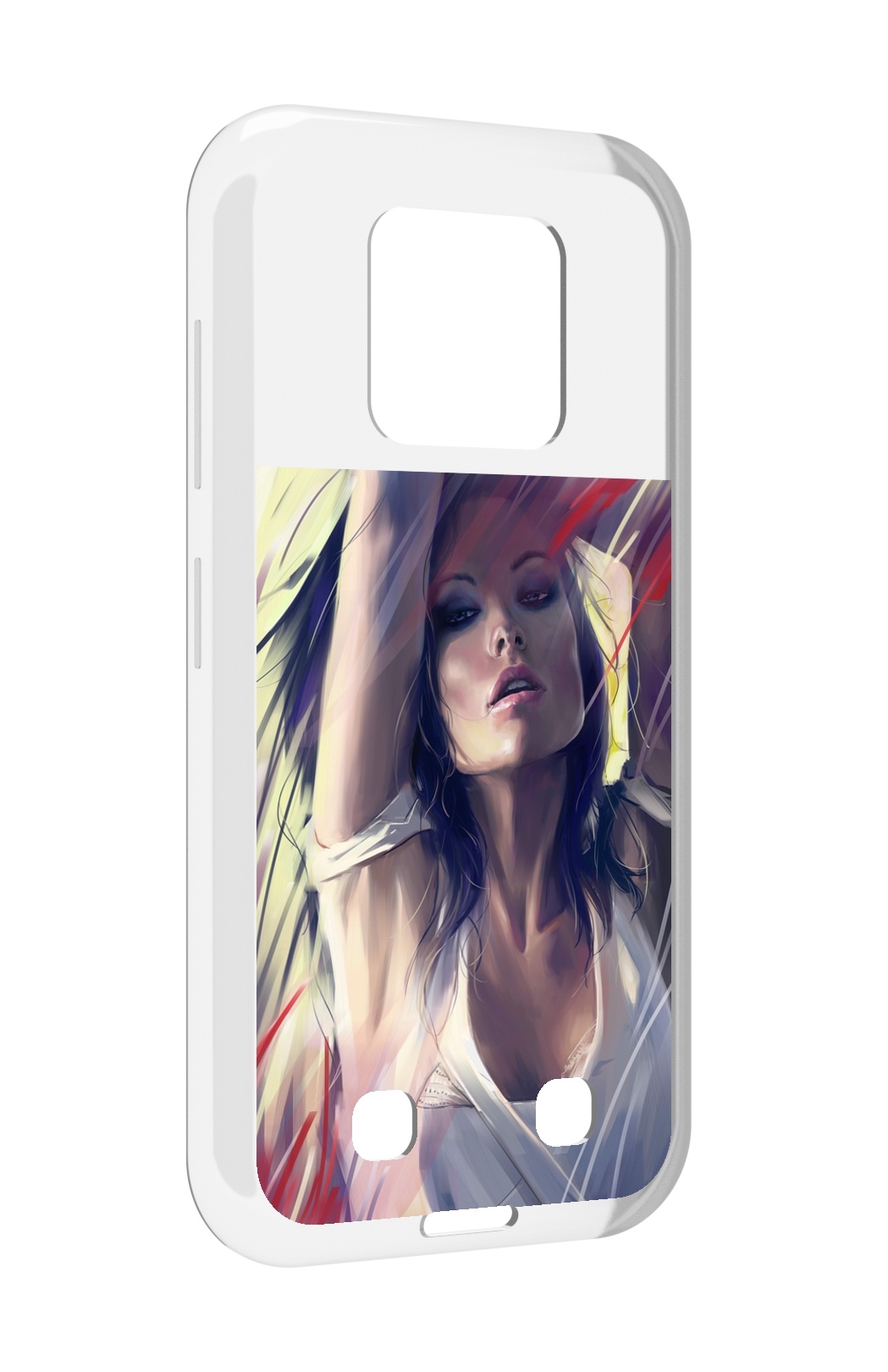 

Чехол MyPads акварельная-девушка женской для Oukitel WP18, Прозрачный, Tocco