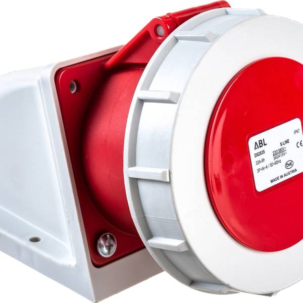 

Розетка для монтажа на поверхность ABL 5Р 32А 400V, IP67 D52S35