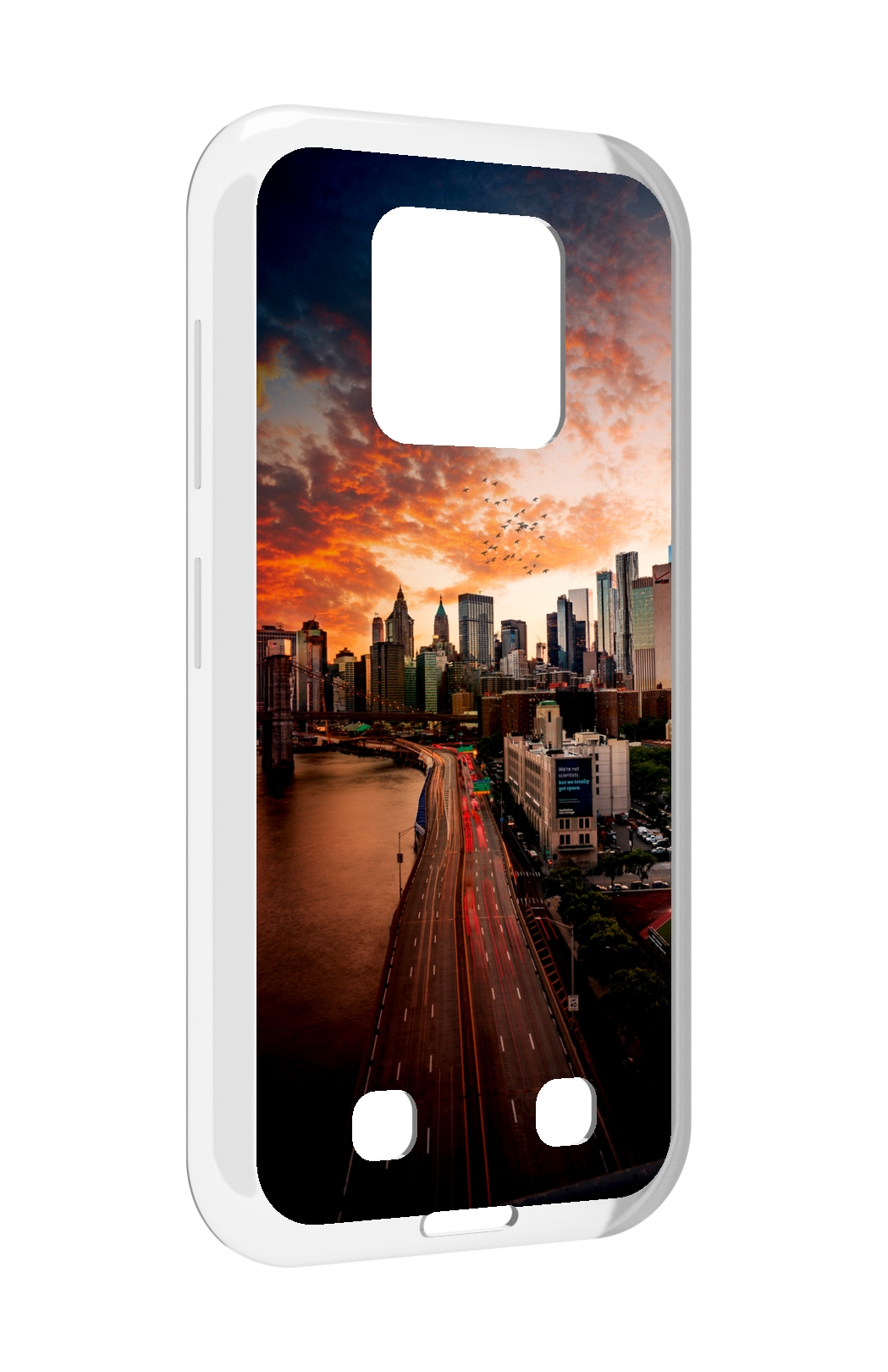 

Чехол MyPads американский город фото для Oukitel WP18, Прозрачный, Tocco