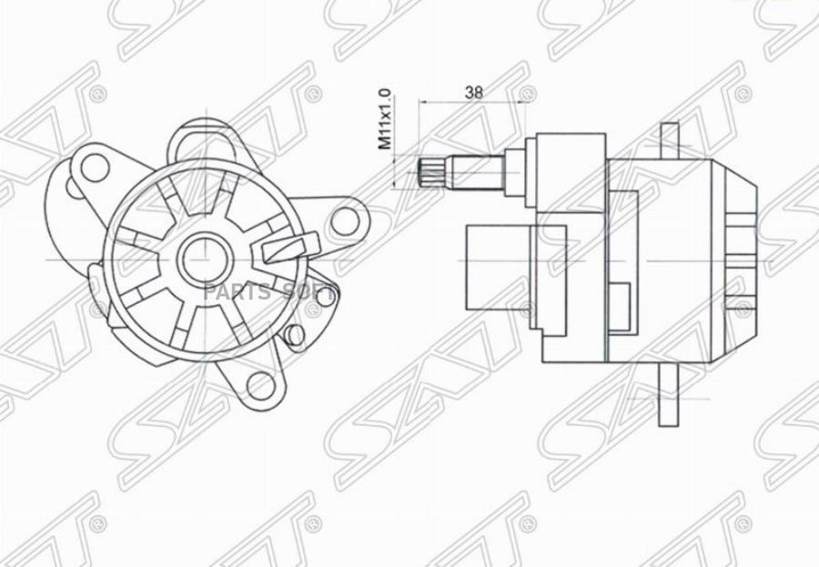 

SAT ST-1112000670 Натяжитель приводного ремня MERCEDES C/E/S/SPRINTER/SSANG YONG ACTYON/RE