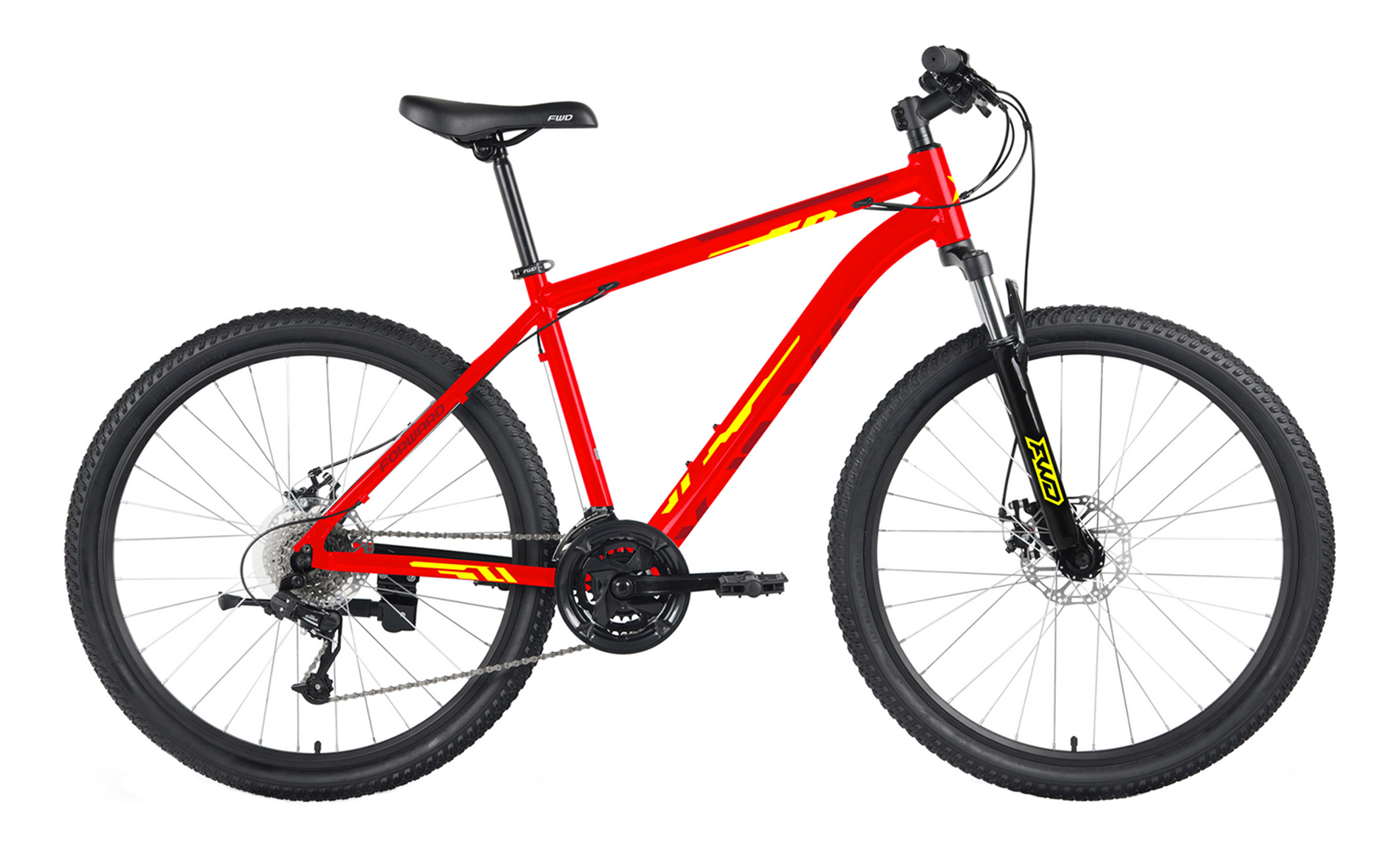 

Велосипед Forward Katana 27,5 D 2023, Red/Yellow, ML, Красный, Katana 27,5 D (2023)