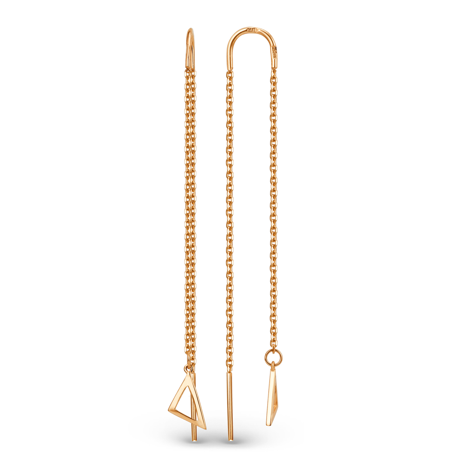 

Серьги продевки из золота DINASTIA.GOLD 014962, 014962