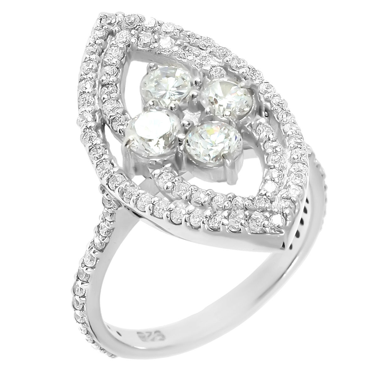 

Кольцо из серебра с фианитом р. 18.5 Balex Jewellery 1405835430, 1405835430