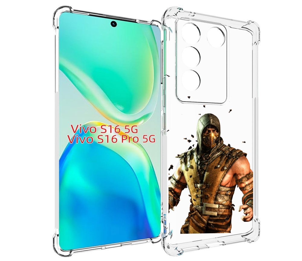 

Чехол MyPads Mortal Kombat scorpion для Vivo S16 5G/S16 Pro 5G/V27/V27 Pro, Tocco