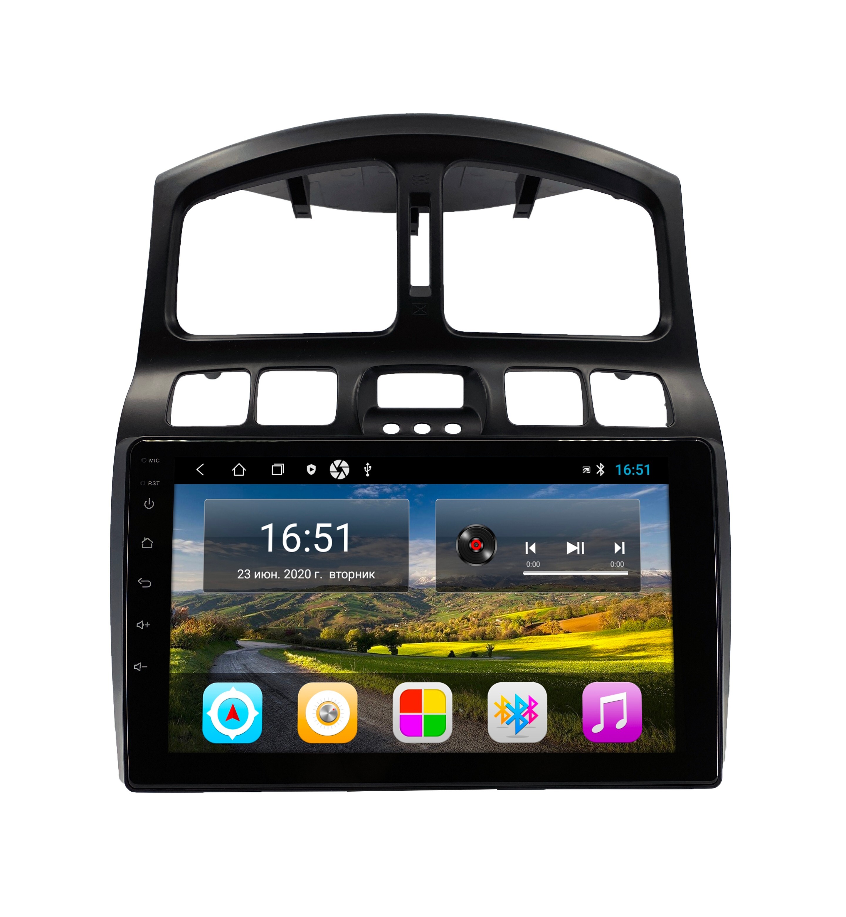 Штатная автомагнитола Zenith Hyundai Santa Fe 2000-2012 Android 12 232GB Мультируль 1969400₽