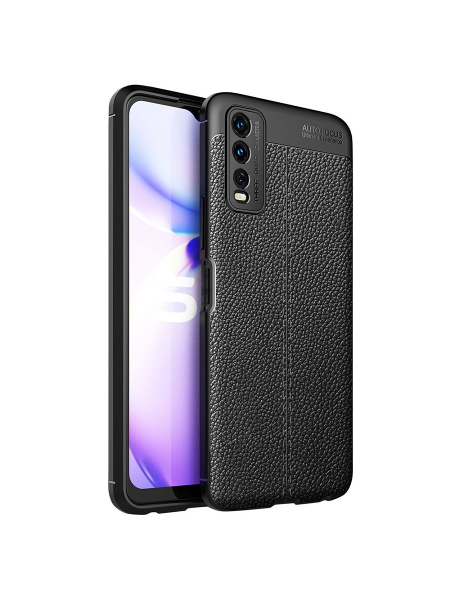 

Brodef Fibre силиконовый чехол для vivo Y20 Черный