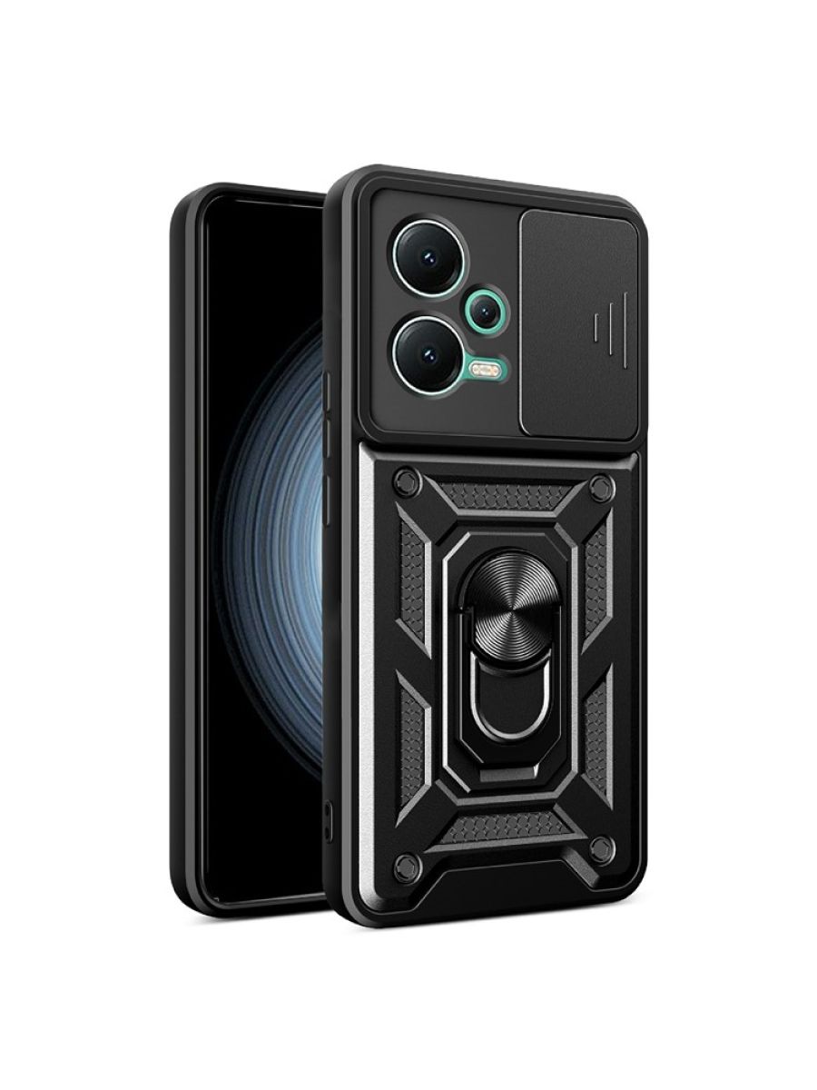 

Wind Противоударный чехол с защитой камеры на Poco X5 Черный
