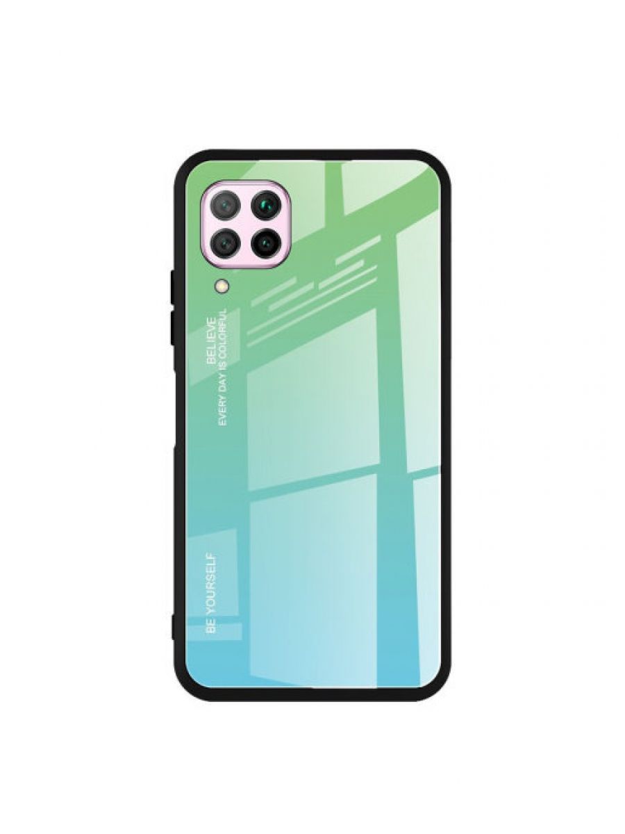 

Brodef Gradation стеклянный чехол для Huawei P40 Lite бирюзовый
