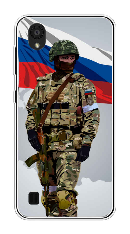 

Чехол Awog на ZTE Blade A5 (2019) "Солдат с флагом", Белый;синий;красный;зеленый, 133050-1