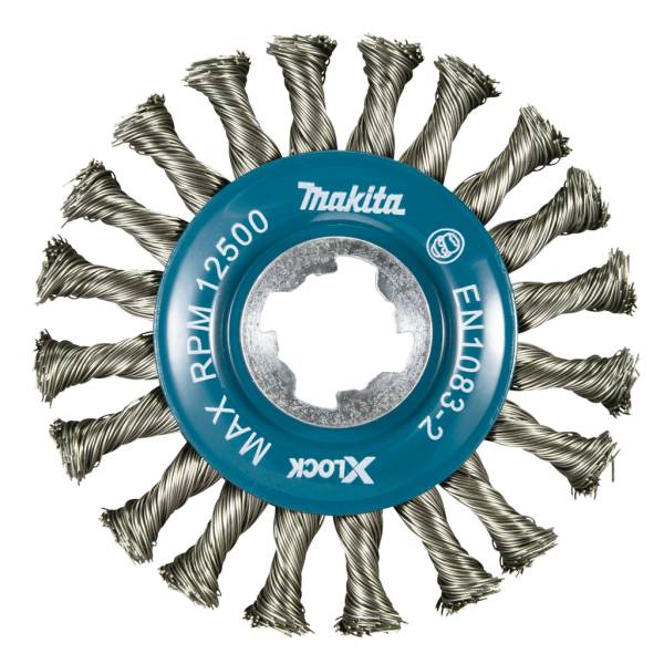 

Щетка дисковая Makita X-lock (d115 мм, толщина проволоки 0, 5 мм,), D-73352