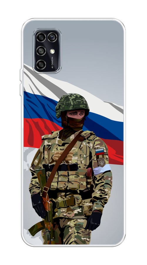 

Чехол Awog на ZTE Blade V2020 Smart "Солдат с флагом", Белый;синий;красный;зеленый, 133850-1