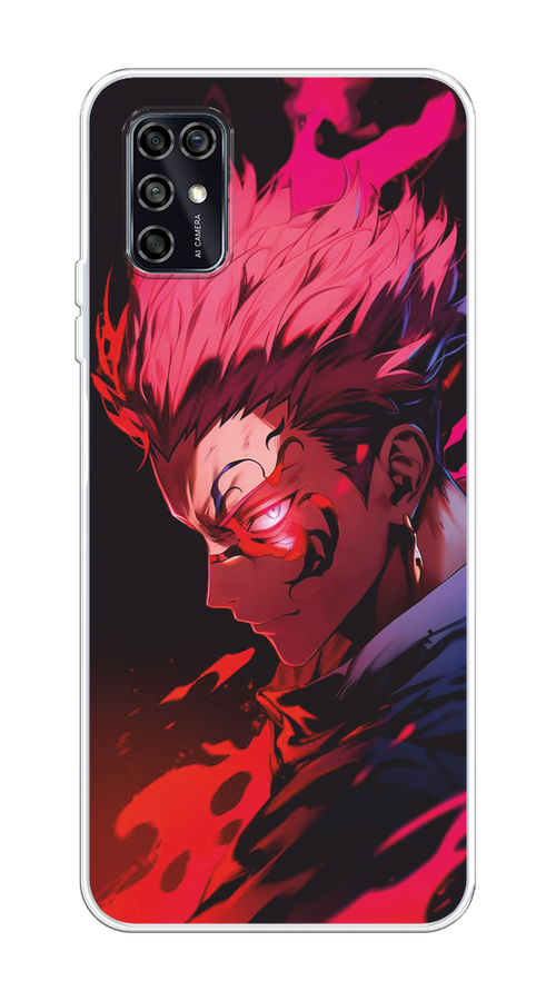 

Чехол Awog на ZTE Blade V2020 Smart "Взгляд Сукуны", Розовый;красный;черный, 133850-1