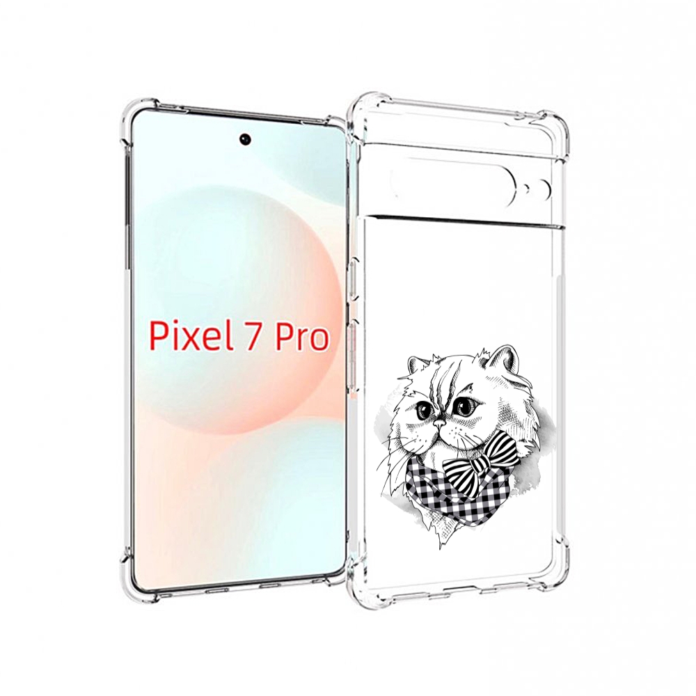 

Чехол Mypads Нарисованная Красивая Кошечка Для Google Pixel 7 Pro, Прозрачный, Tocco