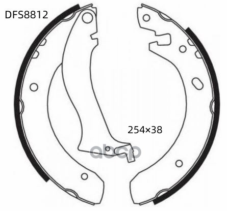 

Тормозные колодки DOUBLE FORCE барабанные DFS8812