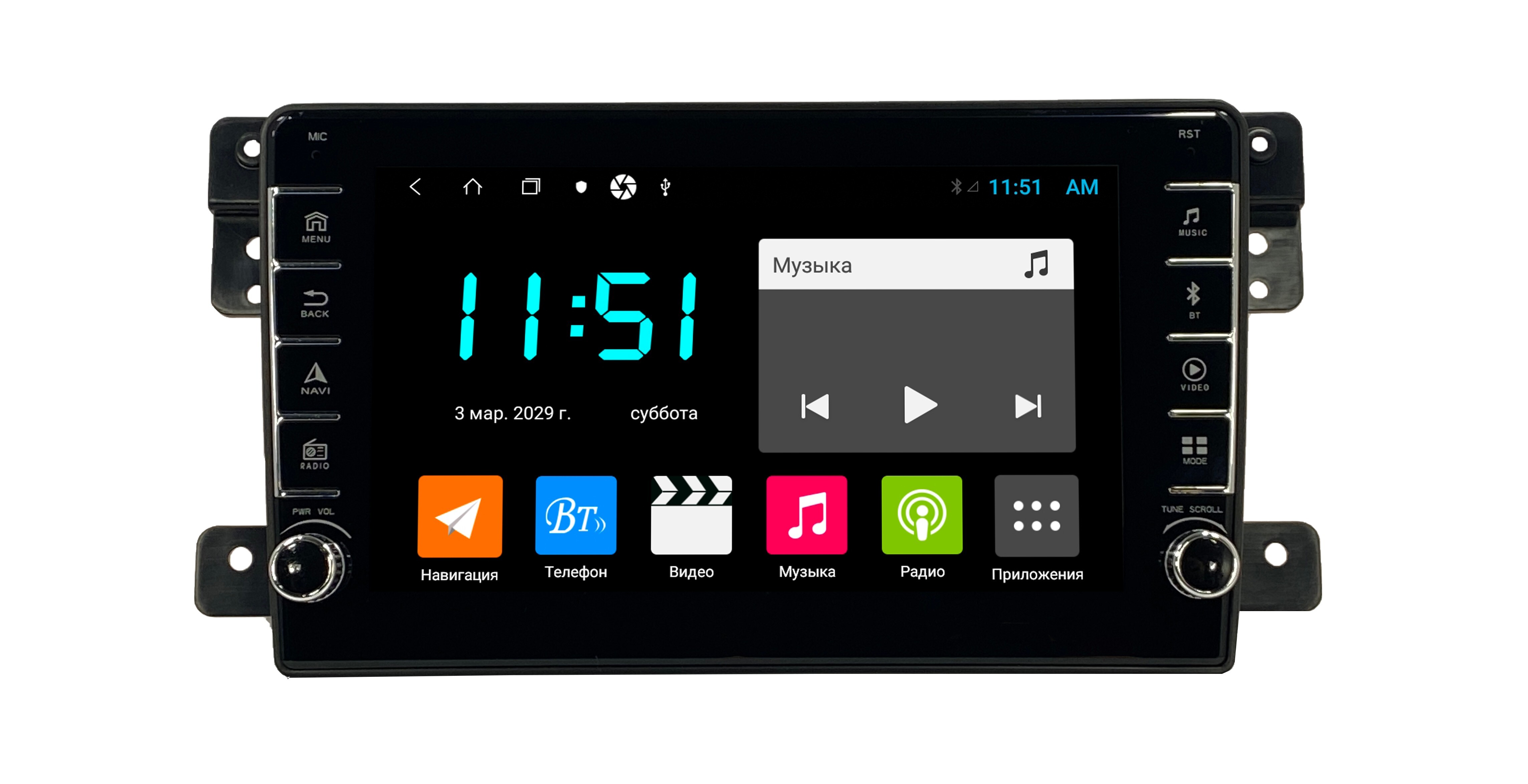 Автомагнитола ANDROID Suzuki Vitara 2005-2014 Android 12 464GB с крутилками Мультиру 2761800₽