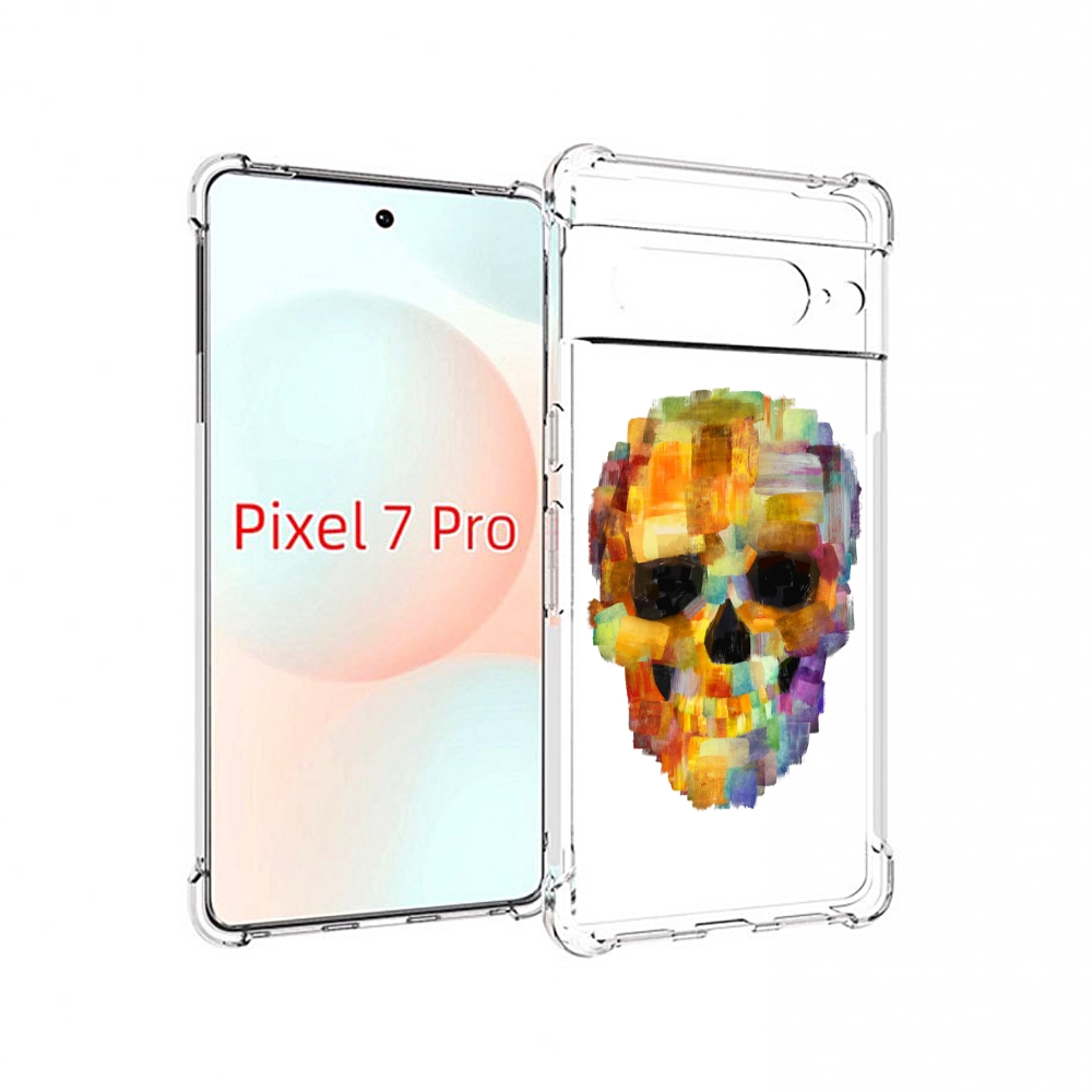 

Чехол Mypads Нарисованный Череп Для Google Pixel 7 Pro, Прозрачный, Tocco