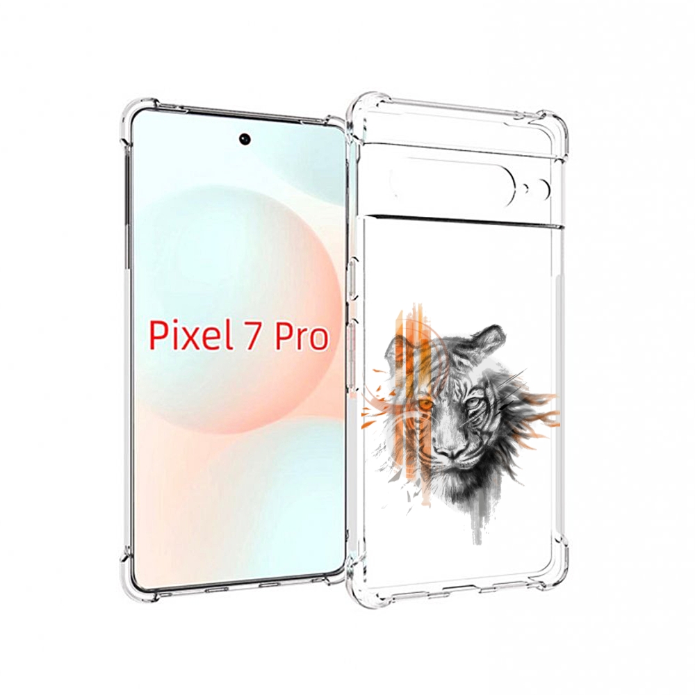 Чехол Mypads Огненный Тигр Для Google Pixel 7 Pro