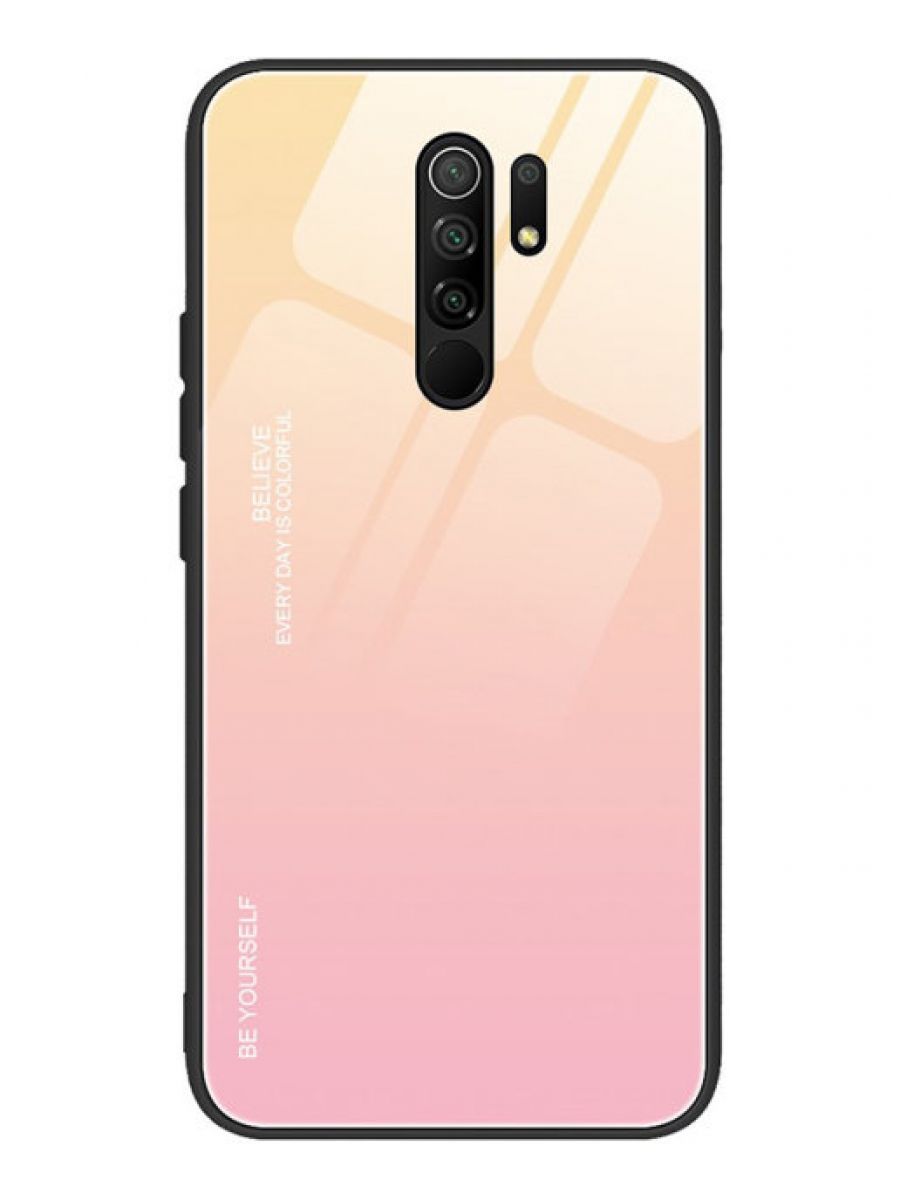 

Brodef Gradation стеклянный чехол для Xiaomi Redmi 9 желтый