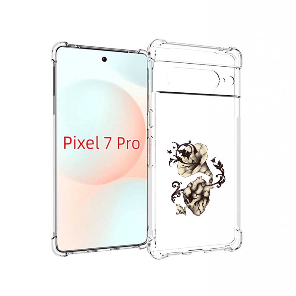 

Чехол Mypads Граммофон Для Google Pixel 7 Pro, Прозрачный, Tocco