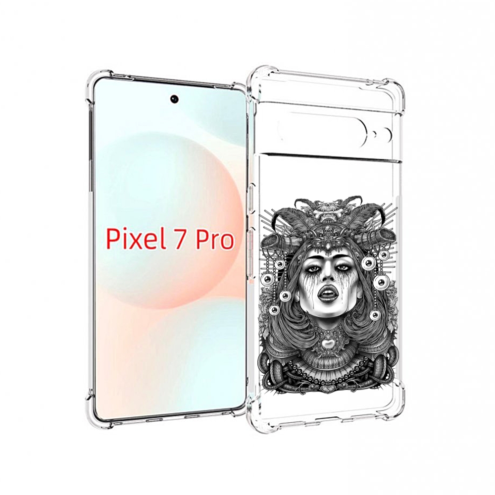 

Чехол Mypads Портрет Девушки Черно Белый Для Google Pixel 7 Pro, Прозрачный, Tocco