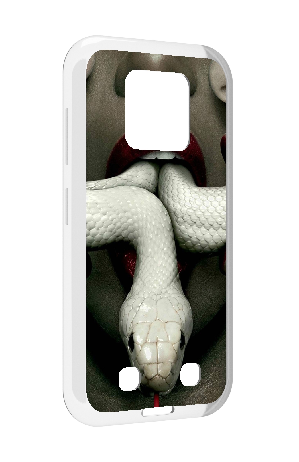 

Чехол MyPads белая-змея для Oukitel WP18, Прозрачный, Tocco