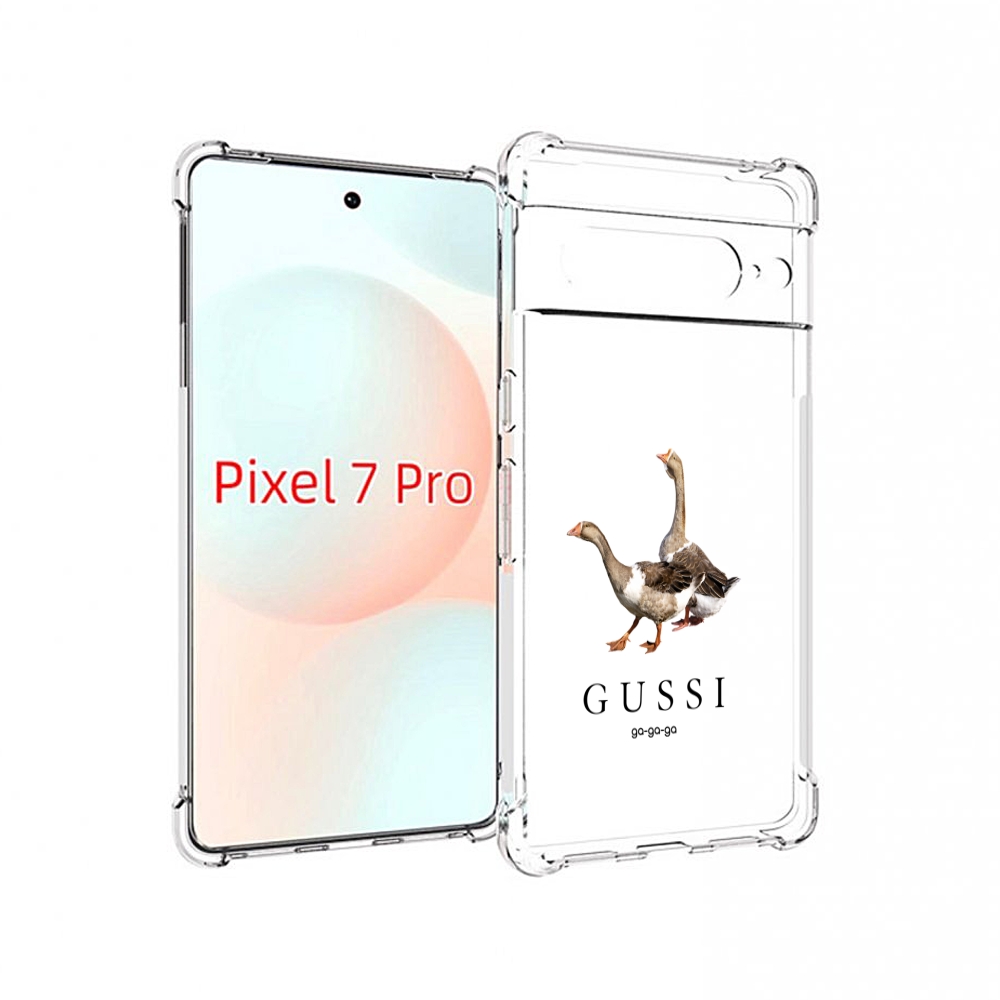 

Чехол Mypads Гусси Бренд Для Google Pixel 7 Pro, Прозрачный, Tocco