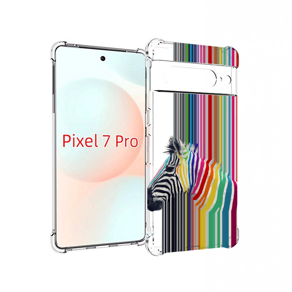 

Чехол Mypads Радужная Зебра Для Google Pixel 7 Pro, Прозрачный, Tocco