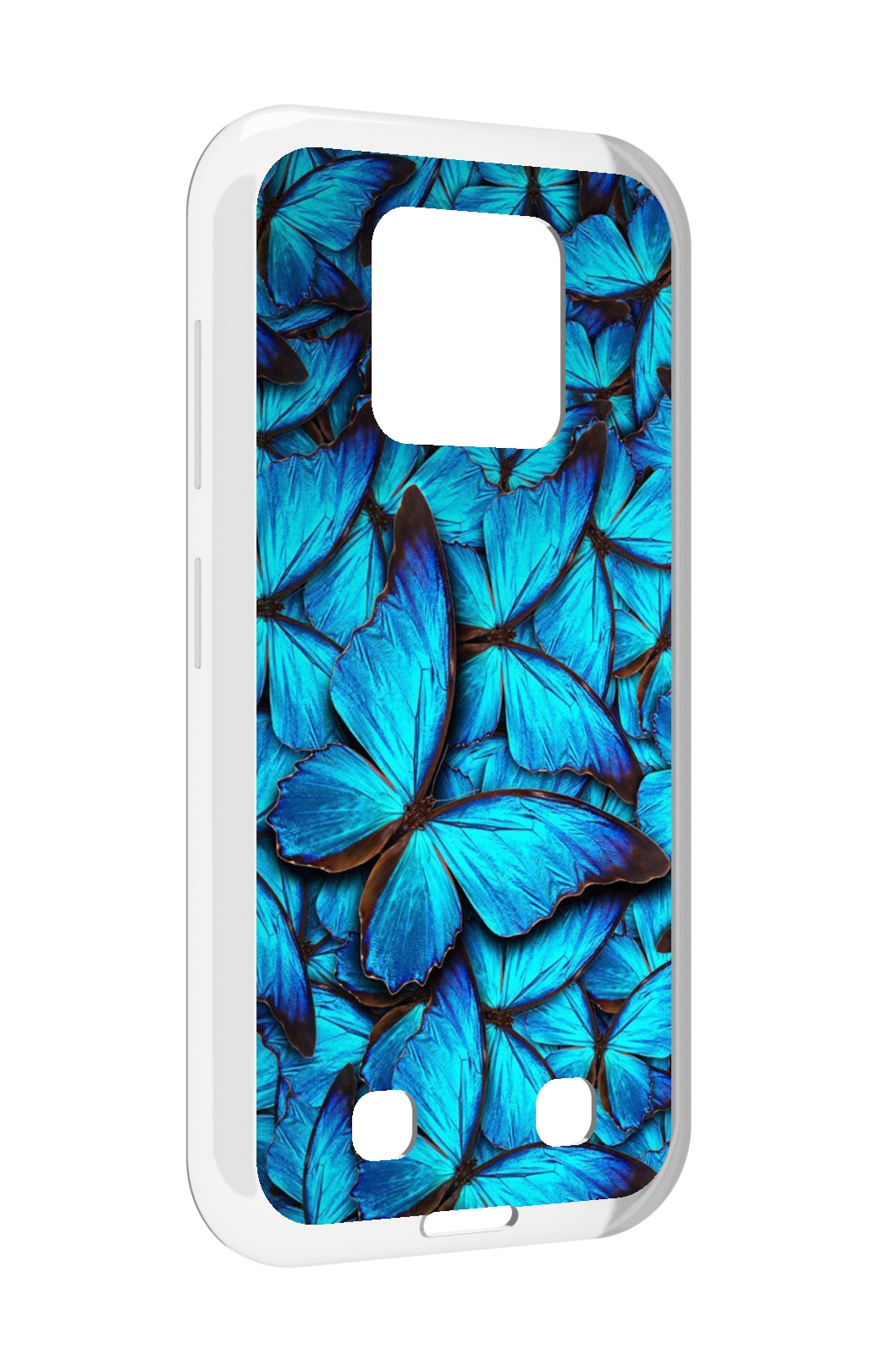 

Чехол MyPads бирюзовые бабочки для Oukitel WP18, Прозрачный, Tocco