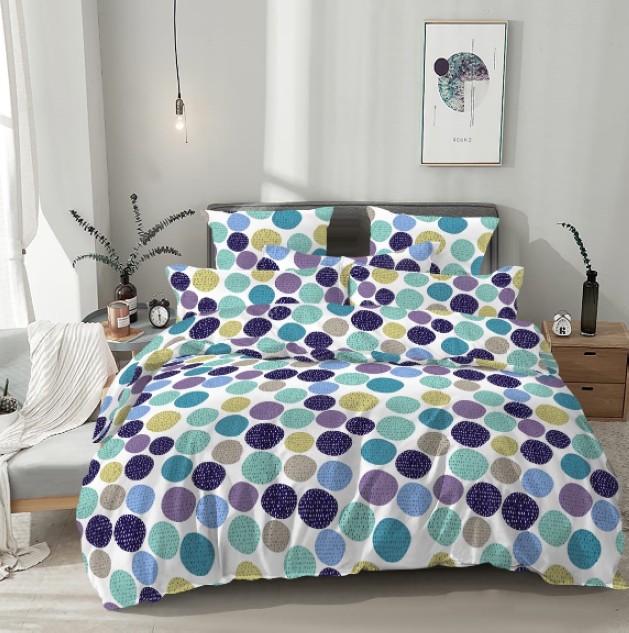 фото Комплект постельного белья "цветные сны" 1,5-спальный, наволочки 50x70 см