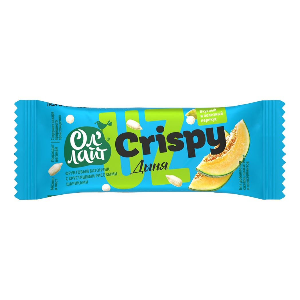 Батончик Ол'Лайт Crispy фруктово-злаковый дыня 30 г