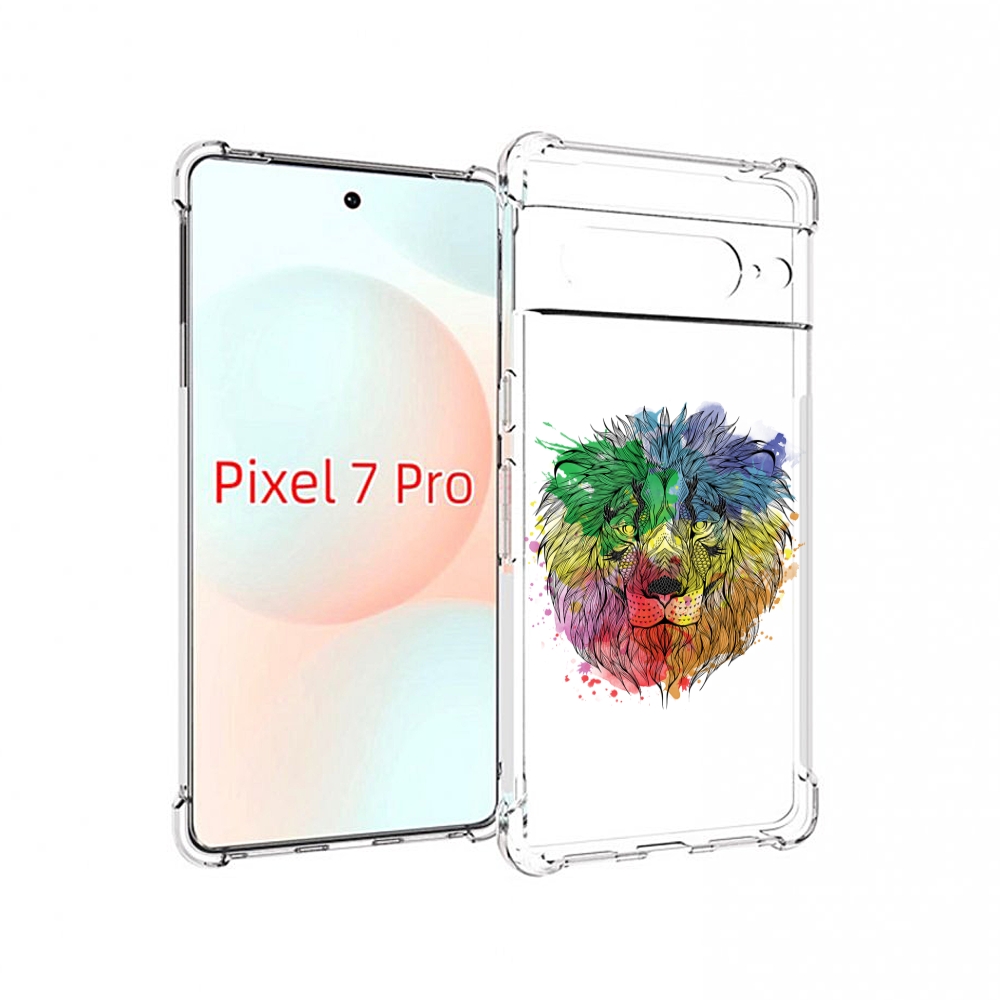 

Чехол Mypads Разноцветный Гордый Лев Для Google Pixel 7 Pro, Прозрачный, Tocco