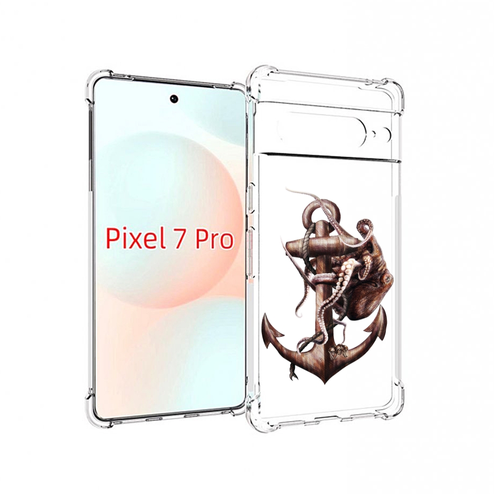 

Чехол Mypads Ржавый Якорь Для Google Pixel 7 Pro, Прозрачный, Tocco