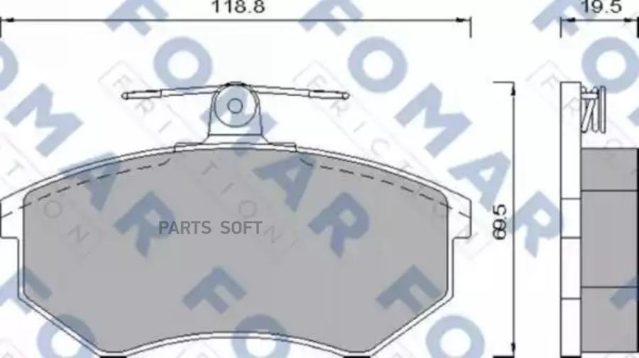

Комплект тормозных колодок FOMAR-FRICTION FO432781