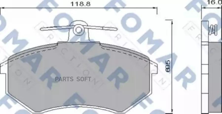 

Комплект тормозных колодок FOMAR-FRICTION FO433281