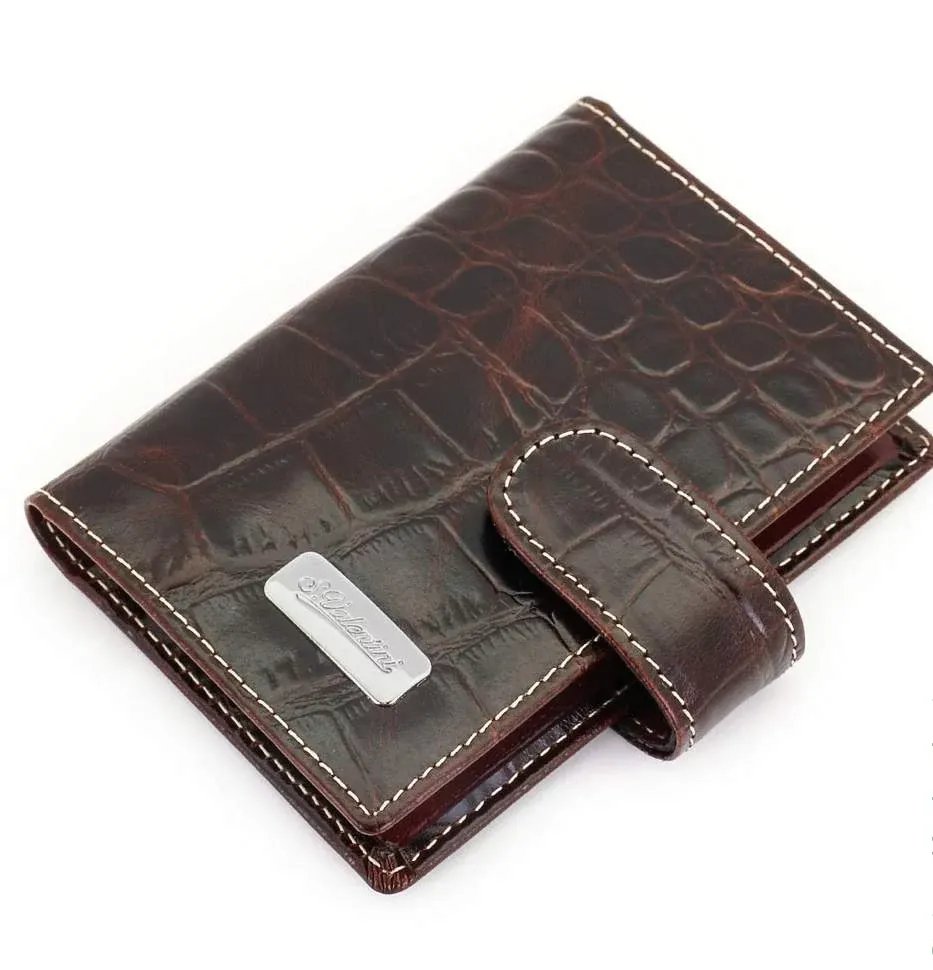 

Визитница женская Sergio Valentini СВ 8123-010 коричневая, СВ010