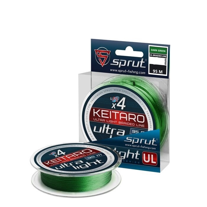 

Шнур Sprut KEITARO (0.12 / 9.05 / 95 / 3 / темно-зеленый / Dark Green / 3 / 300 / 3), Keitaro Ultra Light